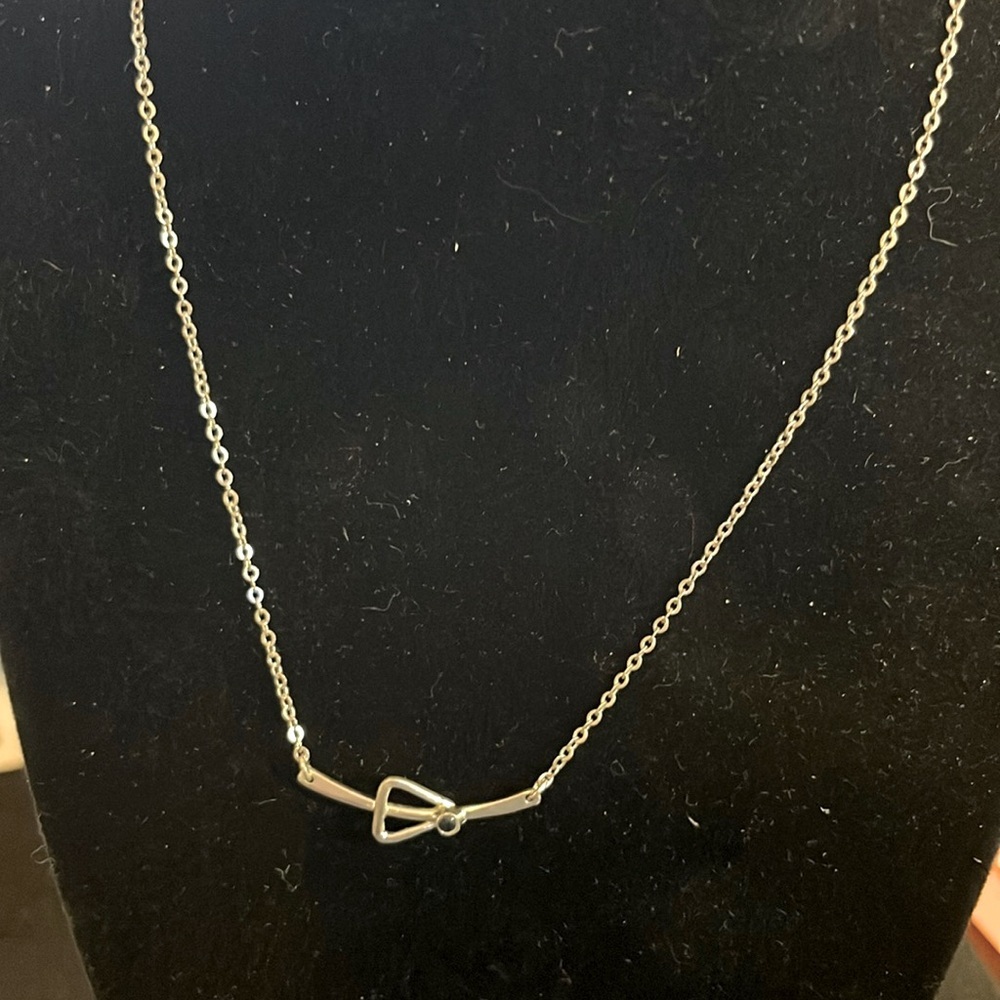 Signed Image silver tone necklace measuring 17” inches long